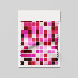 Poolfliesen, rosa Mosaikfliesen, geometrisches Mus Stoff