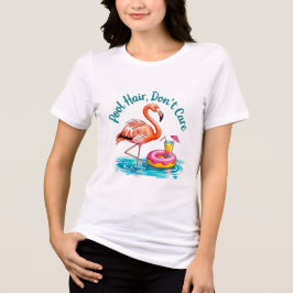 Poolfrisur Ist Uns Egal Lustiges Schwimmgeschenk Tri-Blend Shirt