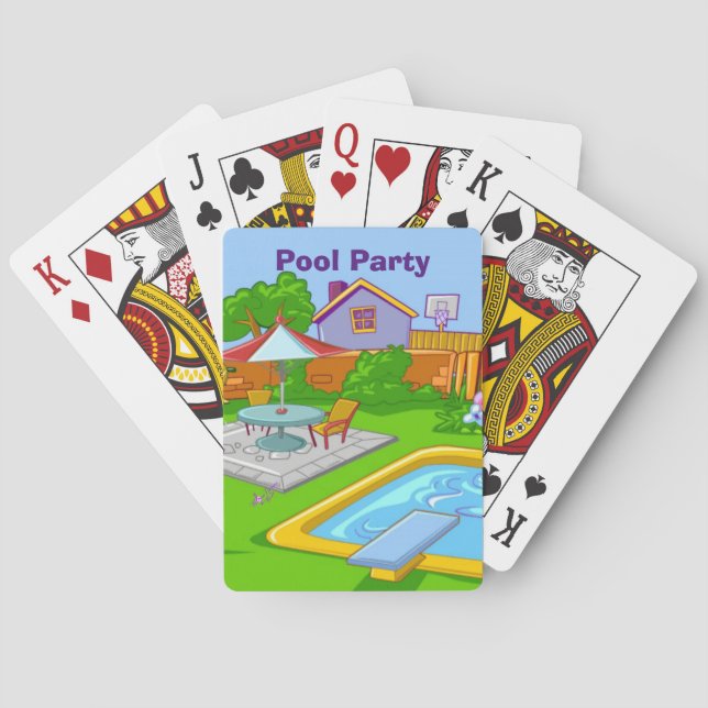 Poolkarten für Party Spielkarten (Rückseite)