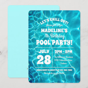 Poolparty-Einladung Einladung