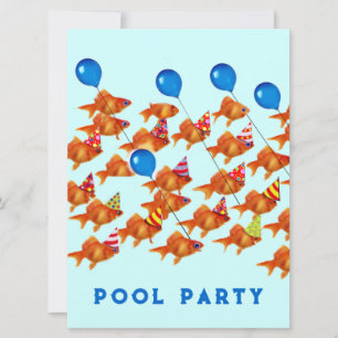 Poolparty-Einladungen Einladung