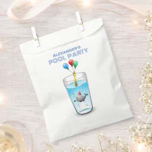 Poolparty-Geburtstag Geschenktütchen
