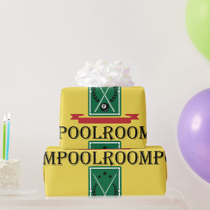 Poolroom Billard Klassik 8 Ball Geschenkpapier