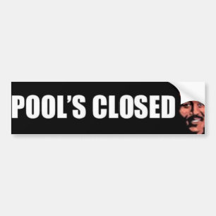 Pools geschlossen autoaufkleber
