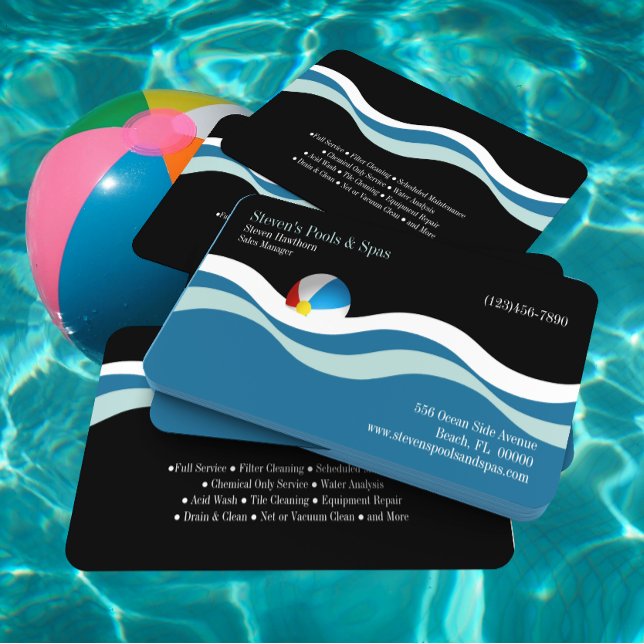 Pools und Wellness-Center Visitenkarte (Von Creator hochgeladen)