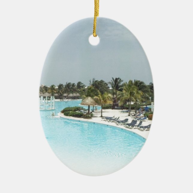 Poolside Keramik Ornament (Vorne)