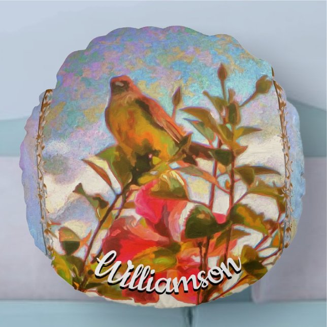 Poolside Singer 2338 Rundes Kissen (Von Creator hochgeladen)