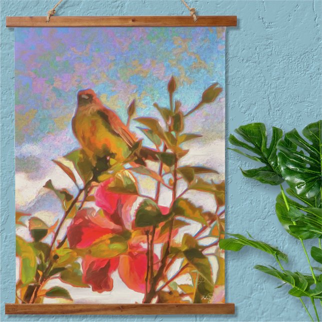 Poolside Singer 2338 Wandteppich Mit Holzrahmen (Von Creator hochgeladen)