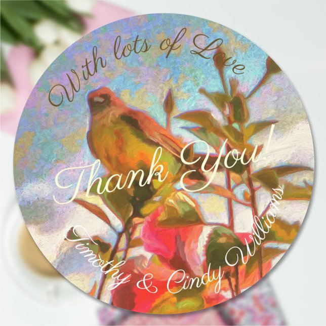 Poolside Singer Vielen Dank 2338 Runder Aufkleber (Von Creator hochgeladen)