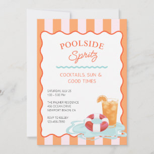 Poolside Spritz Party Einladung