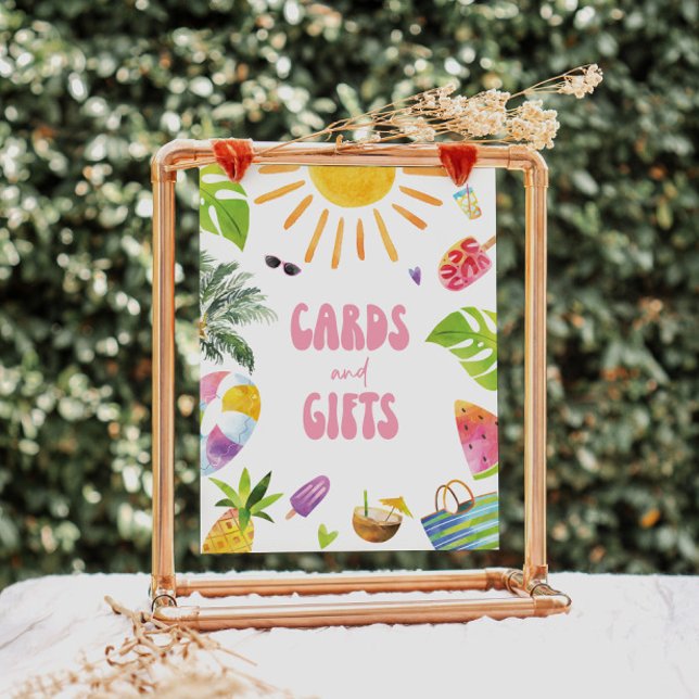 Poolside Thema Geschenke und Karten Unterzeichnung Poster (Von Creator hochgeladen)