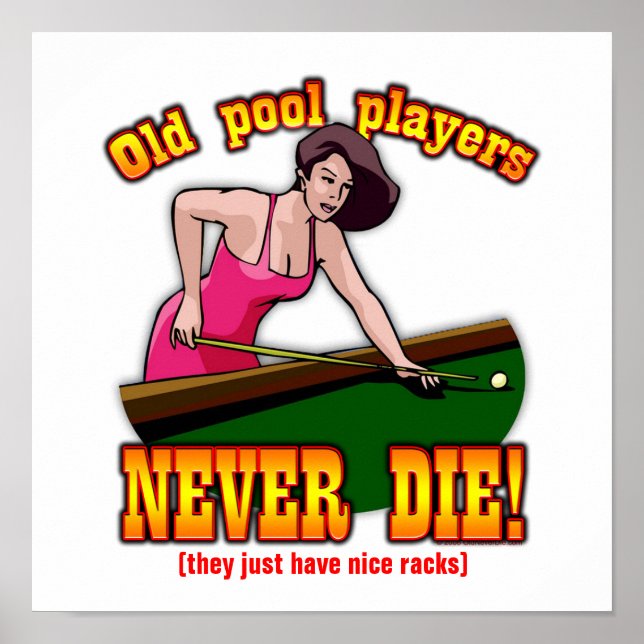 Poolspieler Poster (Vorne)