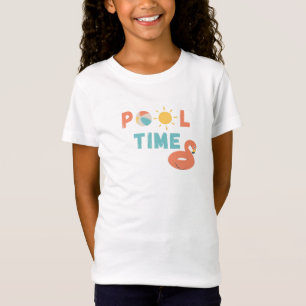 Poolzeit. Girls-T - Shirt