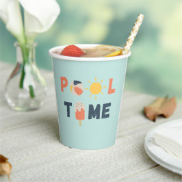 Poolzeit. Party Cups & Supplier Pappbecher