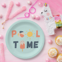 Poolzeit. Party-Teller und -Lieferungen