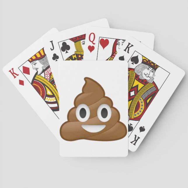 Poop Emoji Spielkarten (Rückseite)