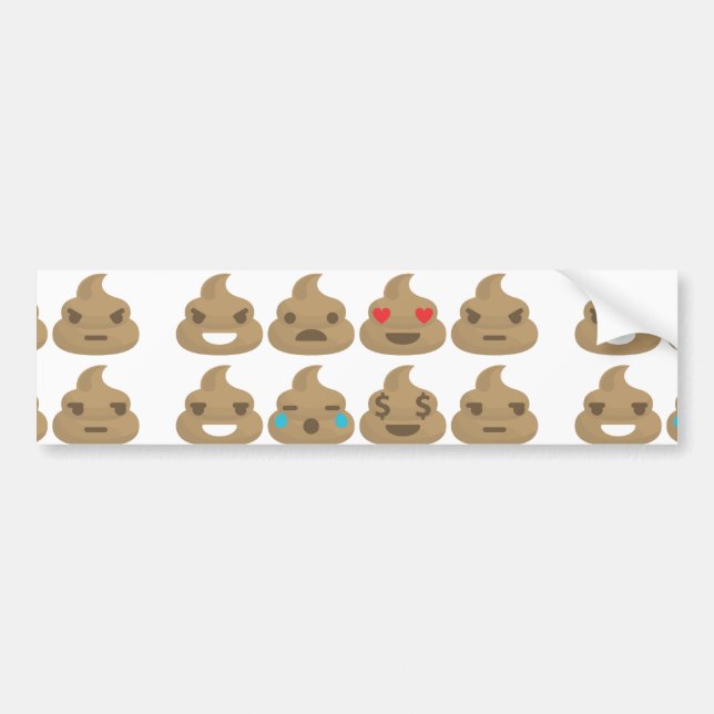 poop emojis autoaufkleber (Vorne)