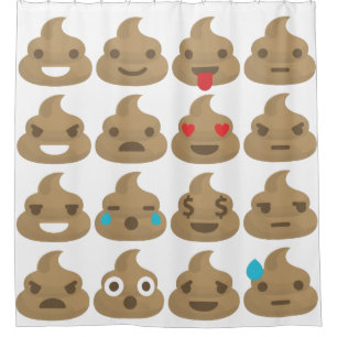 poop emojis salle de bain rideau de douche