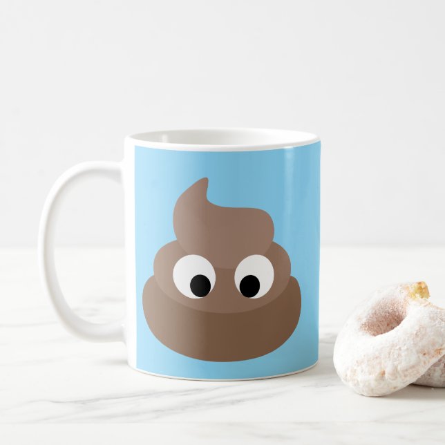 POOP FUNNY COFFEE MUG (Avec donut)