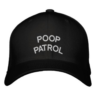 "POOP PATROL" brodée sur casquette