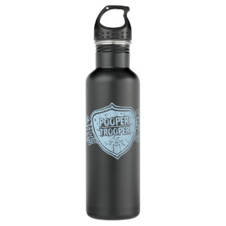 Pooper Soldat Crohns und Kolitis-Aluminium-Flasche Trinkflasche