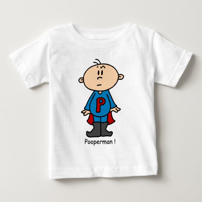 Pooperman Baby Baby T-shirt (Vorderseite)