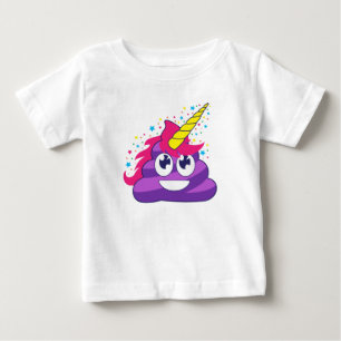 Poopy Einhorn Emoji Baby T-shirt