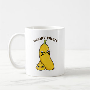 Poopy Fruity Funny Fruit Banana Pun Kaffeetasse