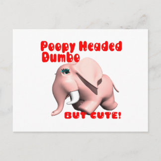 Poopy Headed Dumbo Postkarte