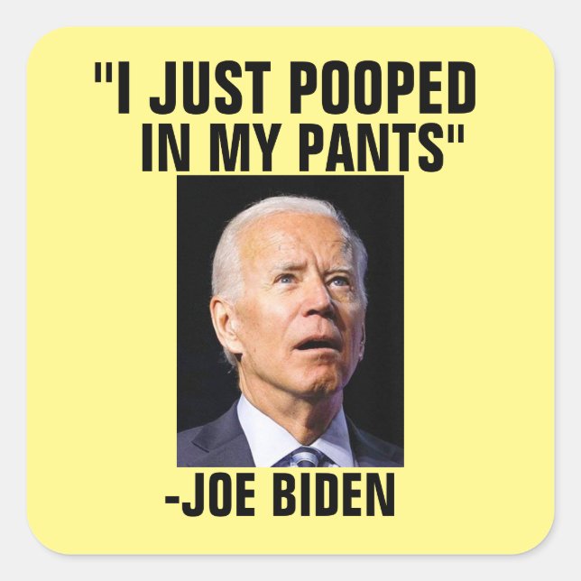 POOPY JOE BIDEN STICKERS (Vorderseite)