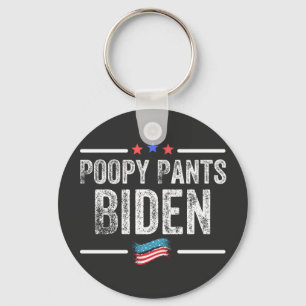 Poopy Pants Biden Schlüsselanhänger