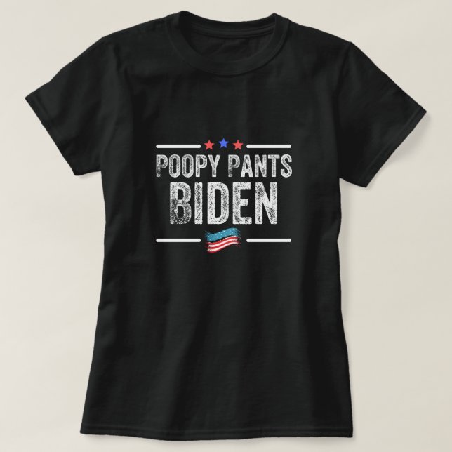 Poopy Pants Biden T-Shirt (Design vorne)