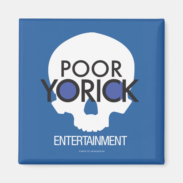 Poor Yorick Entertainment Logo Magnet (Vorne)