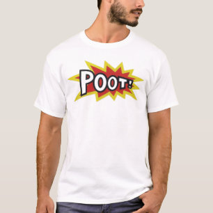 POOT, design de t-shirt de skateboard rétro.