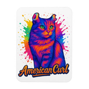 Pop American Curl Cat Magnet