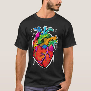 Pop Anatomisches Herz Kardiologe Krankenschwester  T-Shirt