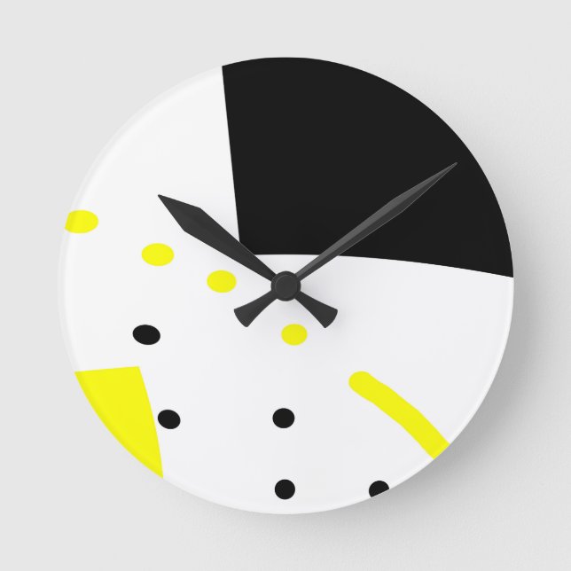 Pop-Art92 Runde Wanduhr (Vorderseite)