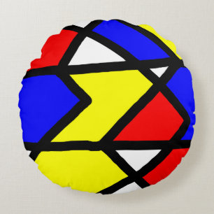 Pop-art96 Rundes Kissen