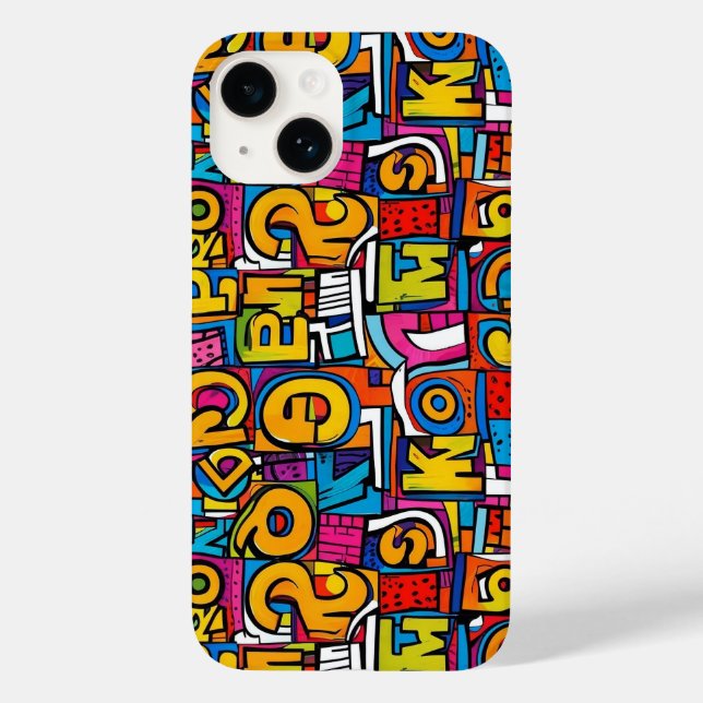 Pop Art abstrakt geometrisches Muster 28 - iPhone  Case-Mate iPhone 14 Hülle (Rückseite)