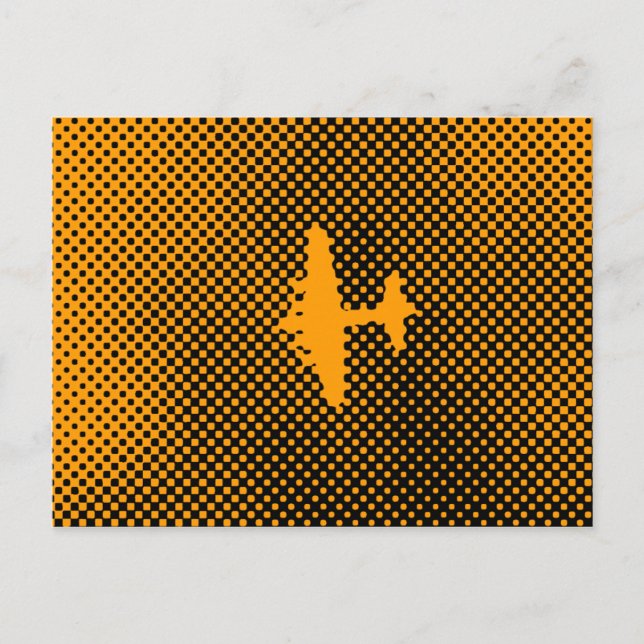 Pop Art Airplane Postkarte (Vorderseite)