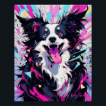 Pop Art Anime Border Collie Dog 001 - Victoria Sas Poster<br><div class="desc">[ Ultrahochqualitative Kunstgemälde ] ● Acryl auf Papier ● 8.000~10.000 Pixel ● 500dpi 【Victoria Sasuke 【Illustrator,  die japanische Animes und Kawaii Hunde Lieben. Sie zeichne fröhliche und ausdrucksvolle Hunde in einem bunten und POP Stil. Diese Gemälde werden Ihren Alltag ankurbeln.</div>