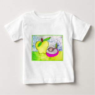 Pop Art Äpfel Baby Bio-Creeper T-shirt