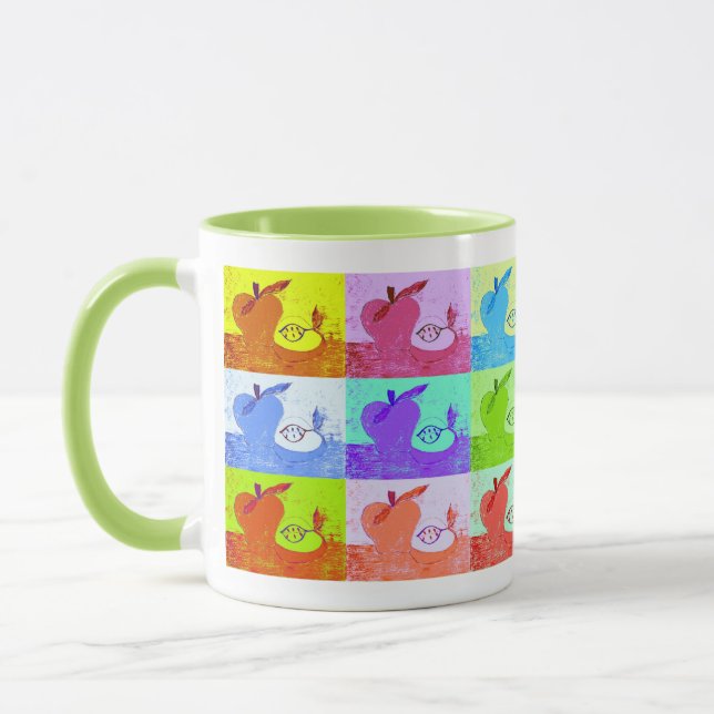 Pop Art Apfel Tasse (Links)