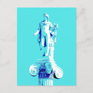 Pop Art Apollo Alte griechische Skulptur Postkarte