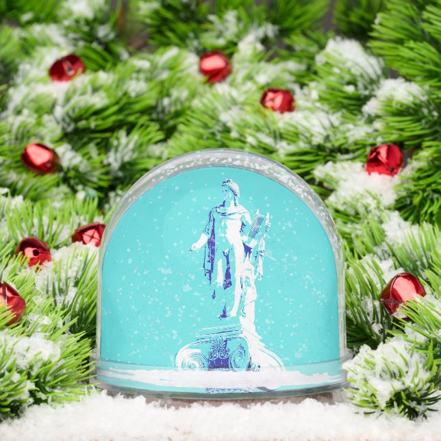 Pop Art Apollo Greek Statue – Bold Classical  Schneekugeln (Weihnachten)