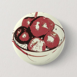 Pop Art Apples Button
