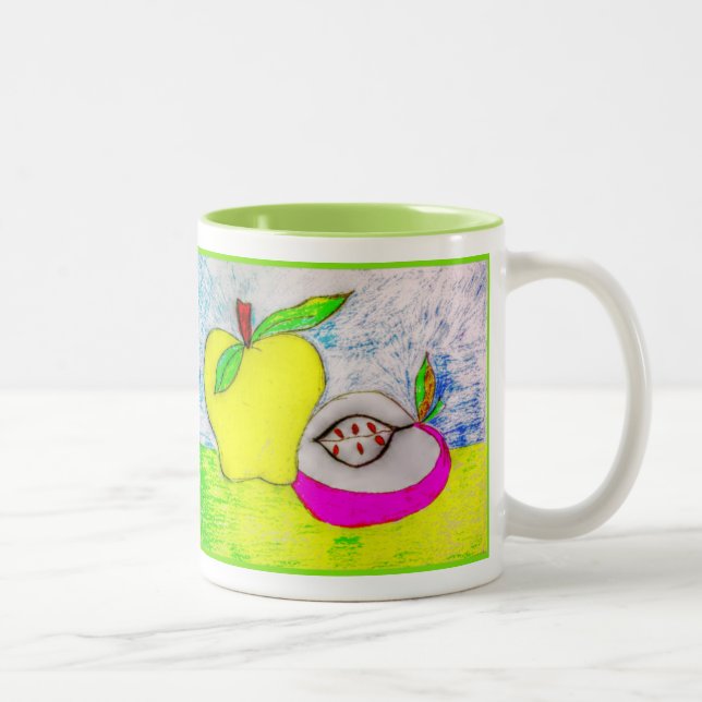 Pop Art Apples Getränke Tasse (Rechts)