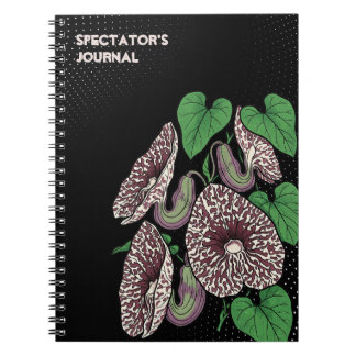 Pop-Art Aristolochia Floral Botanisch Notizblock