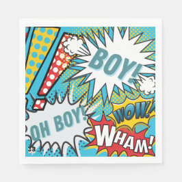 Pop Art Baby Boy Serviette