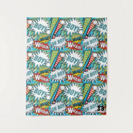 Pop Art Baby Boy Wandteppich